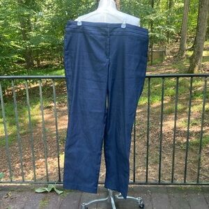 Charter Club pant shop blue jeans no pockets classic fit clasp closing sz. 18